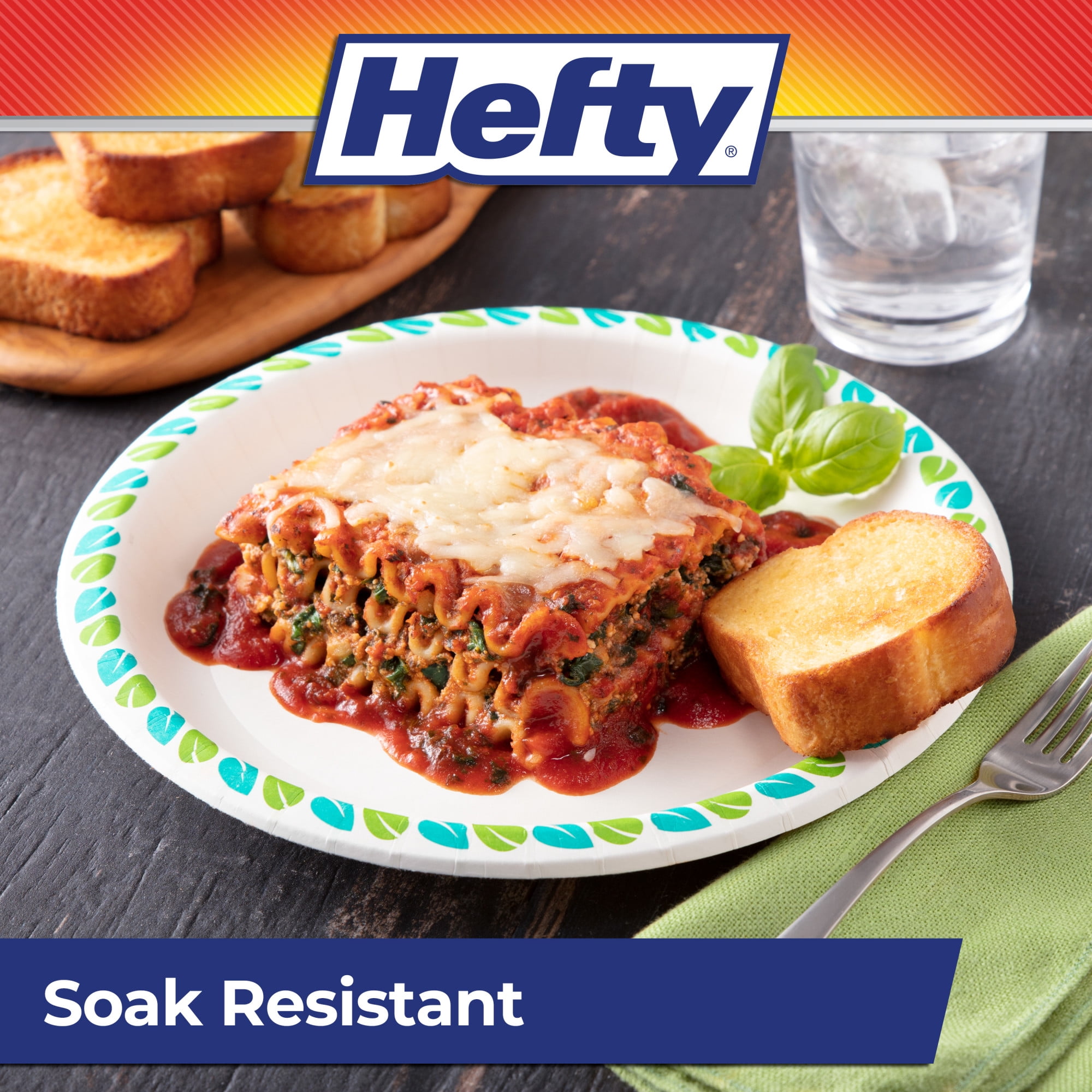 (7 pack) Hefty Compostable Paper Plates, Disposable Plates, 10 inches, 20 Count