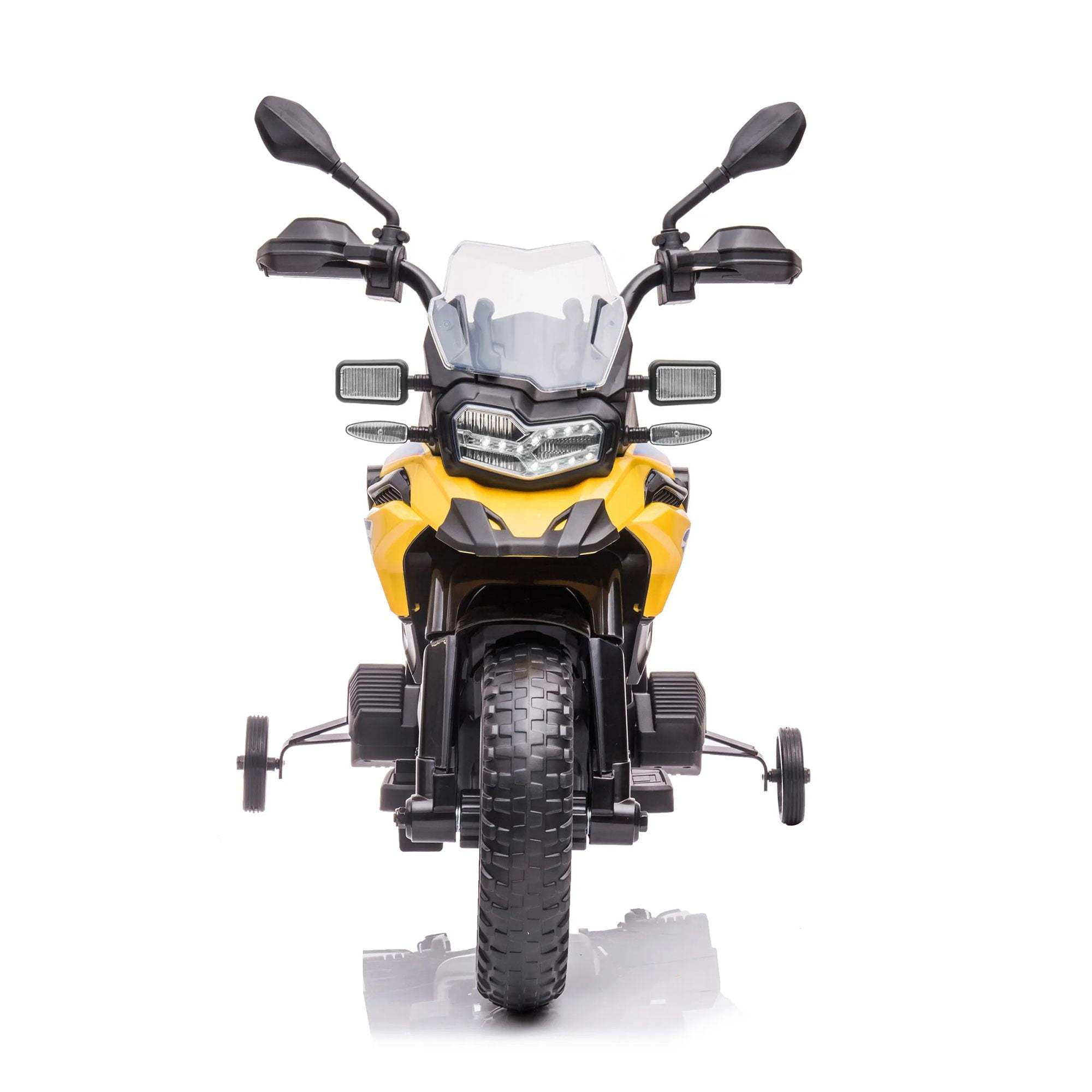 Toytexx 12v Bmw F850 Kids Electric Motorbike For Age 3 To 8 Rubber Tires Yellow