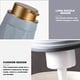 thumbnail image 3 of Dispensador de jabón de manos en loción de cerámica, bomba fácil de presionar, dispensador de desinfectante de manos para baño recargable, 3 of 5
