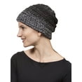 thumbnail image 2 of Gravity Threads Warm Cable Knit Thick Soft Beanie - Black, 2 of 4