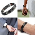 thumbnail image 4 of Strong Magnetic Bracelets for Men Titanium Double Strength Magnets Wristband Bracelets, 4 of 5
