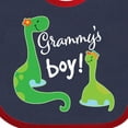 thumbnail image 4 of Inktastic Grammy Boy Grandson Dinosaur Boys Baby Bib, 4 of 4