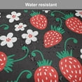 thumbnail image 7 of Strawberry Chair Seating Cushion, Fresh Summer Fruits Blooming Daisies Pattern on Dark Backdrop, Seat Pads with Anti-slip Backing, 16"x16", Jade Green Scarlet, by Ambesonne, 7 of 7