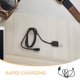 thumbnail image 3 of FUTUREORYY 10Ud Cable De Carga Negro Compatible Con Varios De Smartwatch, 3 of 8