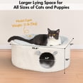 thumbnail image 4 of Cama para Gatos Zoratoo Cueva Esponjosa Casa Cerrada para Gatos de Interior, 4 of 6