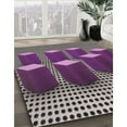 thumbnail image 2 of Ahgly Company Indoor Square Patterned Plum Purple Novelty Area Rugs, 8' Square, 2 of 6