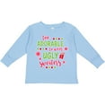 thumbnail image 3 of Inktastic Too Adorable to Wear Ugly Sweaters Boys or Girls Long Sleeve Toddler T-Shirt, 3 of 5