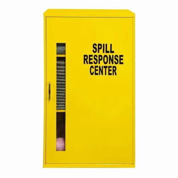 Spill Kit, 17 gal Volume Absorbed per Kit, Wall Cabinet, Yellow 35ZT06