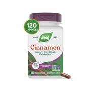 Natures Way Cinnamon Premium Extract Capsules, Supports Blood Sugar Metabolism*, Unisex, 120ct