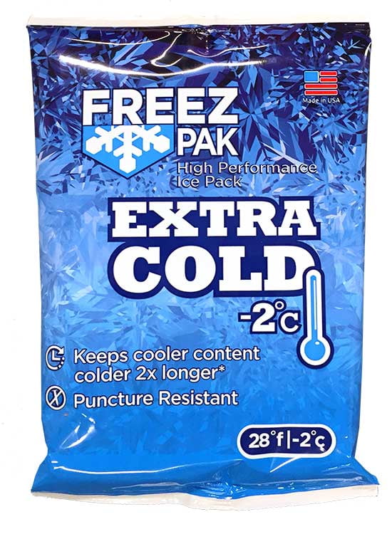 FREEZ PAK Extra Cold - 2C Ice Bag Reusable Ice Block Substitute