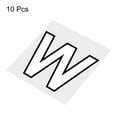 thumbnail image 3 of Letra W Parches Termoadhesivos Calor Transferencia Letras 2 Pulgadas Blanco Letra Bricolaje para Equipo Uniforme, Deportes Camiseta, Fútbol, Baloncesto, Béisbol Paquete de 10, 3 of 6