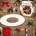 thumbnail image 4 of BingTong Festive DIY Christmas Wreath Kit, 12 Inch Foam Base With Fabric Snowflake Accents, Handmade Holiday Craft for Door Wall Mantel Display, Classic Red Bell, 4 of 6