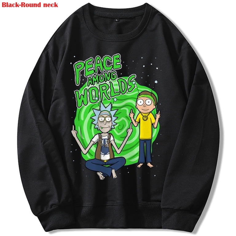 Fashion Funny Oversized Hoodies Women's Men's Gifts Alternative Clothing  Aesthetic Rick and Morty Hoodie Jacket Solid Color Sweatshirt Pocket  Pullover Winter Tops Sweater,Black/White/Apricot - Walmart.com
