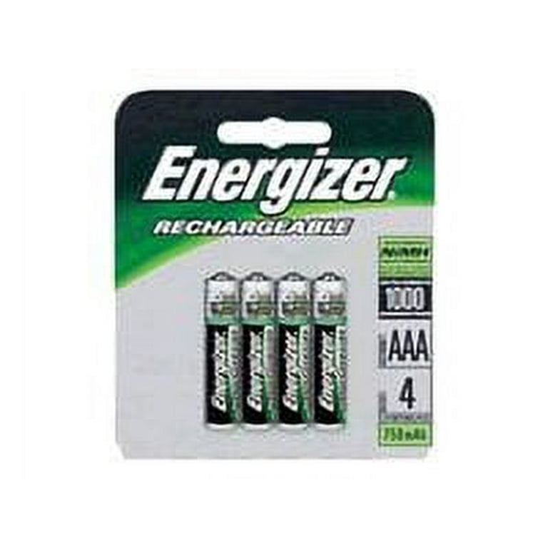 Energizer Rechargeable AAA Batteries 4 Pack Triple A Batteries