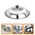 thumbnail image 4 of Yuangui Stainless Steel Pot Cover with Glass Top - 34cm, 4 of 11