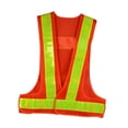 thumbnail image 4 of Chaleco reflectante de alta visibilidad Chaleco reflectante para correr Chaleco de trabajo ajustable Naranja, 4 of 9