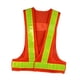 thumbnail image 4 of Chaleco de seguridad reflectante de alta visibilidad, ajustable y transpirable para trabajadores Naranja, 4 of 9