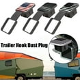 thumbnail image 2 of 2" Black Rubber Hitch Receiver Cover Tow Trailer Tube Plug Insert Cap 4-Way L3E4, 2 of 8