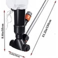 thumbnail image 5 of Portable Pool Vacuum Cleaner For Above Ground Pools, Spa, Fountain, Hot Tub, Jacuzzi, Black Underwater Vacuum Cleaner With Leaf Suction Head And 5 Sec, 5 of 5