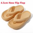 thumbnail image 1 of Zapatillas de baño de plataforma gruesa para mujer, chanclas antideslizantes de nube, sandalias de moda, suela suave, toboganes de interior EVA, 1 of 4