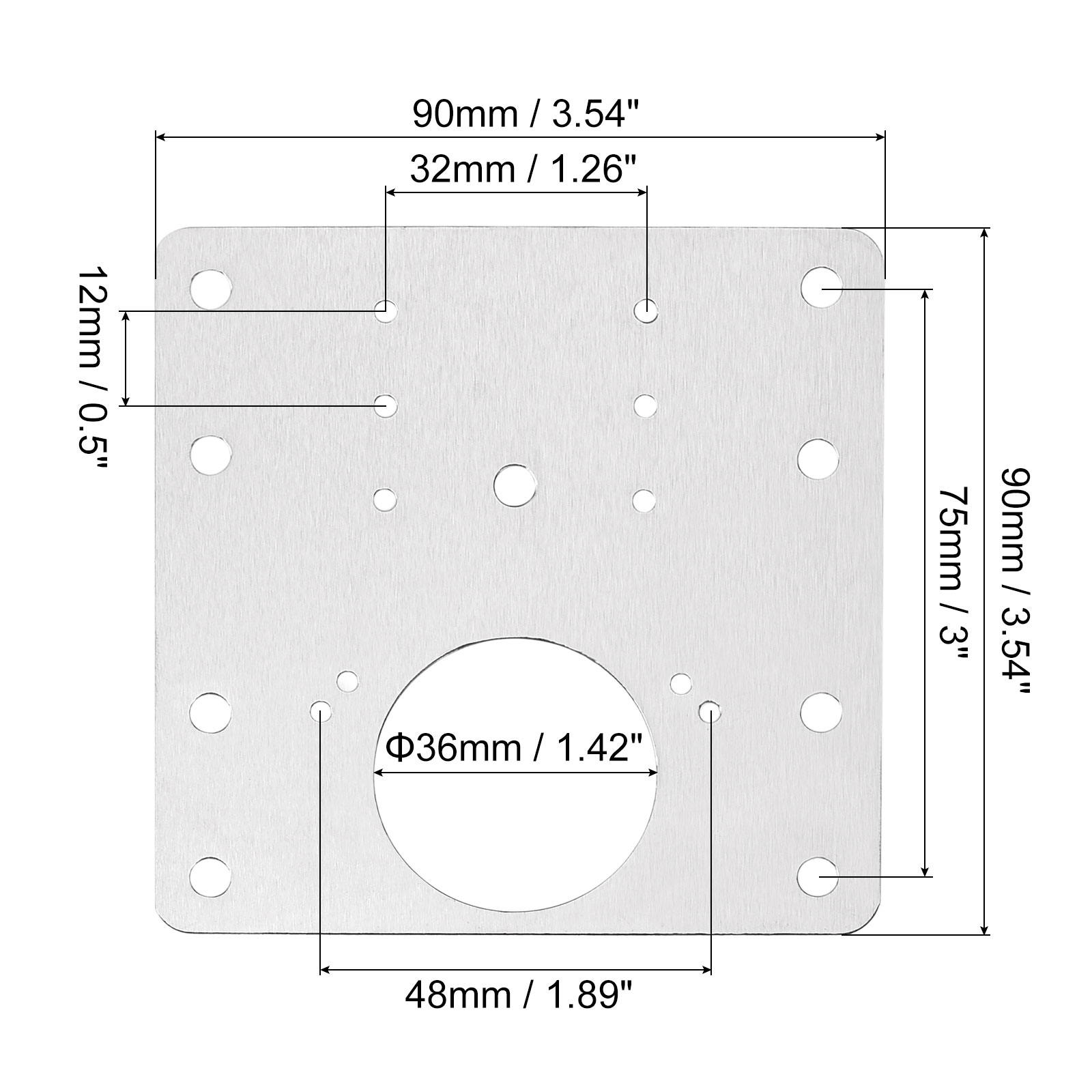 Unique Bargains Cabinet Hinge Repair Plate Screws Steel Brackets Cupboard 10 Set