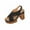 Black, variant on KEGIRLOM Women's Fashionable Casual Summer Solid Color Fish Mouth Head Style High Heels Sandals Orange 9.5