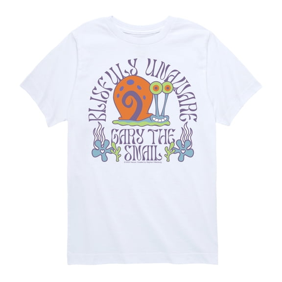 SpongeBob SquarePants - Gary Blissfully Unaware - Toddler & Youth Short Sleeve Graphic T-Shirt