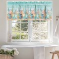 thumbnail image 4 of Summer Beach Valances for Windows Green Ocean Colorful Coral Shell Seaweed Starfish Sandy Valance Curtains Rod Pocket Bathroom Small Window Treatments for Kitchen Living Room Bedroom, 42"x12", 4 of 7
