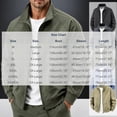 thumbnail image 4 of Danhjin Men's Fall Jackets Lapel Full Zipper Long Sleeve Stand Collar Winter Outerwear Solid Color Comfy Fashion Coats, 4 of 8