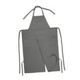 thumbnail image 4 of Delantal de cerámica con bolsillos portátil Fashion resistente de la pierna larga delantal de arcilla de cerámica para alfareros Arte de bricolaje de Gris, 4 of 8