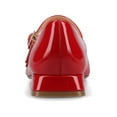 thumbnail image 3 of Journee Womens Gredah Double Buckle Mary Jane Dress Flats, Widths Available, 3 of 9
