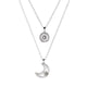 thumbnail image 1 of Collar de amor, sol y luna, collar con colgante en forma de lenguaje del amor para parejas, collar con diseño de clavícula, 1 of 6