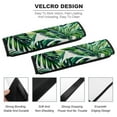 thumbnail image 2 of WYYP Palm Leaves Tropical Print Car Seat Belt Cover - Protect Your Neck and Shoulder from Seat Belt Rubbing - Car Interior Accessories 2Pcs, 2 of 6