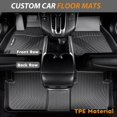thumbnail image 2 of Aipoil Juego De Alfombrillas Y Forro De Carga Para Cadillac Xt4 2019-2024 2025 Protección Contra Todo Tipo De Clima, Tpe Antideslizante, Juego Completo De Alfombrillas De Coche Personalizadas, Accesor, 2 of 5