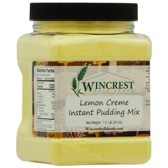 WinCrest Instant Lemon Creme Pudding Mix - 1.5 Lb Tub