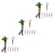 thumbnail image 4 of Wosthever 15 Pieces Golf Ball Tee Nail Body Tees Fitting Device Woman Professional Golfing Shaped Base Training Sport Stabilizer Type1, 4 of 5
