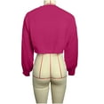 thumbnail image 6 of Women's Bolero Shoulder Shrug Sweaters Long Sleeve Open Front Cropped Cardigan Casual Knitted Outerwear, 6 of 6