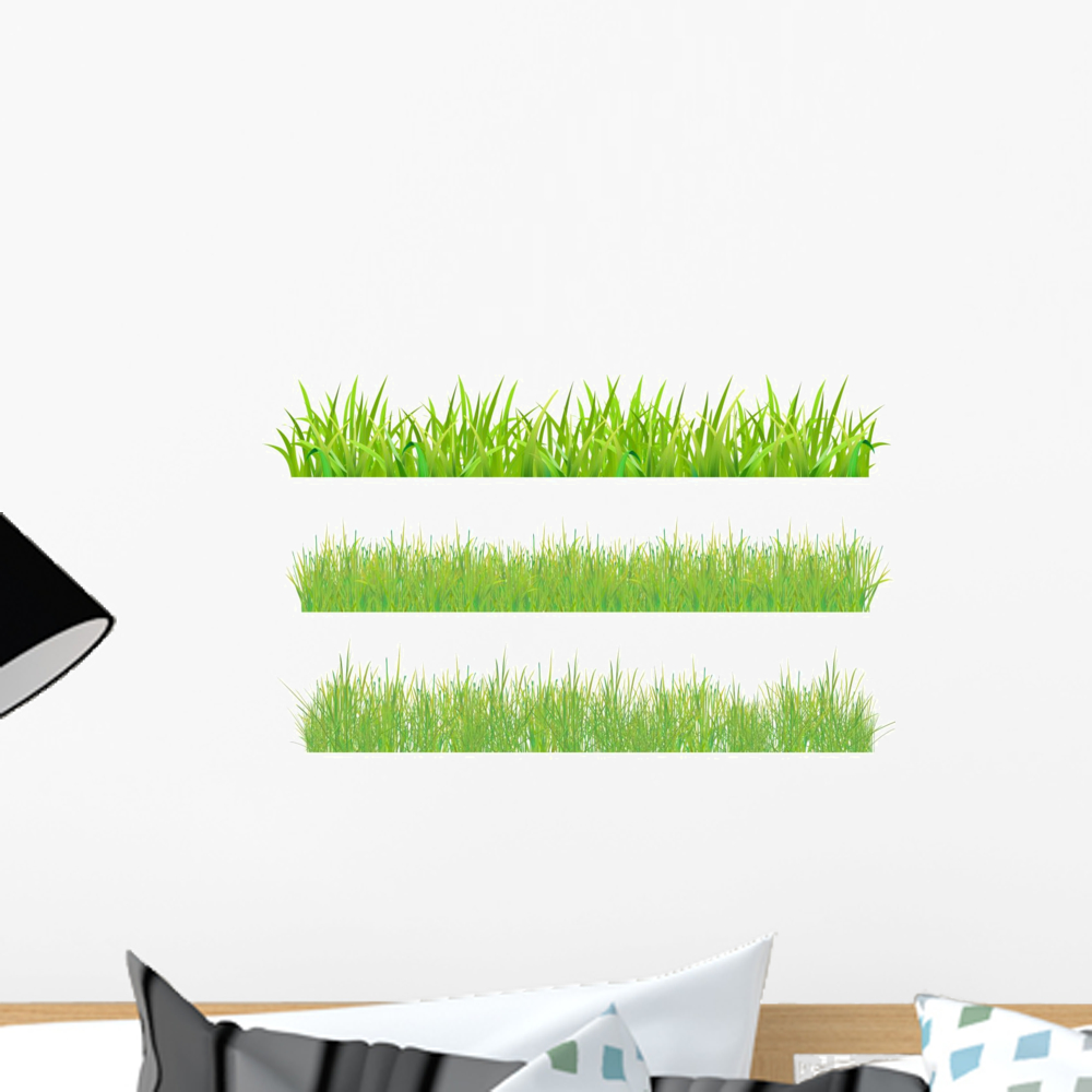 Set Grass Wall Decal By Wallmonkeys Peel And Stick Graphic 18 In W X 