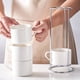 thumbnail image 5 of Tazas de Capuchino Apilables de Porcelana con Platillos y Soporte de Metal, Tazas de Espresso para Café con Leche, Café de Especialidad A, 5 of 5