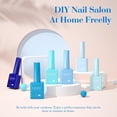 thumbnail image 2 of Set de esmaltes de uñas en gel CANNI Blue, 6 colores, 9 ml, Aquarius Summer, 2 of 8