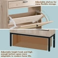 thumbnail image 3 of Brafab Shoe Storage Cabinet with 2 Flip Drawers&1 Small Drawer, Slim Entryway Shoe Organizer with with Adjustable Shelve, Rectangular Woven Rattan Doors for Entryway, Hallway（1 Pieces）, 3 of 9