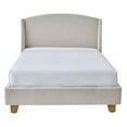 thumbnail image 4 of Better Homes & Gardens Windsor Platform Bed with Wingback Headboard, Queen, Wheat Boucle, 4 of 9