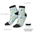 thumbnail image 6 of Naloa Frog In Mermaid Ankle Socks for Women Non Slip Socks No Show Socks Classic Low Cut Casual Socks Casual Socks, 6 of 7