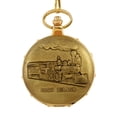 thumbnail image 5 of American Coin Treasures Gold-Layered Silver Walking Liberty Half Dollar Men's Pocket Watch, 5 of 6