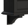 thumbnail image 5 of Mayne Fairfield 11" x 4" x 6.5" Black Plastic Decorative Window Box Brackets, 2 Pack, 5 of 9