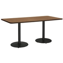 KFI Studios Mode 3.5' x 7' Dining Table, River Cherry, Black