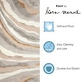 thumbnail image 3 of Liora Manne  Fiord Wave Indoor Area Rug 7'10" x 9'10" - Bronze, 3 of 5