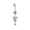 white, variant on YYKihy Sexy Butterfly Bow Belly Navel Ring Pearl Body Piercing For Women Girls Jewelry Blue