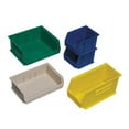thumbnail image 4 of Office Depot® Brand Plastic Stack & Hang Bin Boxes, Small Size, 10 7/8" x 5 1/2" x 5", Blue, Pack Of 12, 4 of 5