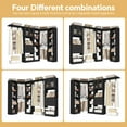 thumbnail image 2 of Homieasy Closet System, 100" x 39.2" Heavy Duty L-Shaped Closet Organizer System with Drawers & Cabinet, Corner Closet Organizer Unit, Black, 2 of 7